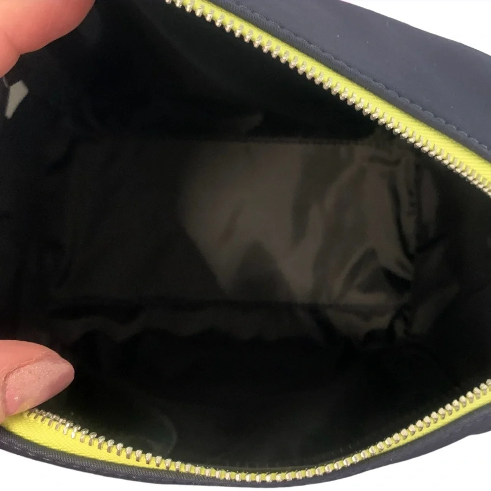 NEW Kate Spade Chelsea Colorblock Medium Cosmetics Makeup Case Bag Navy Blue